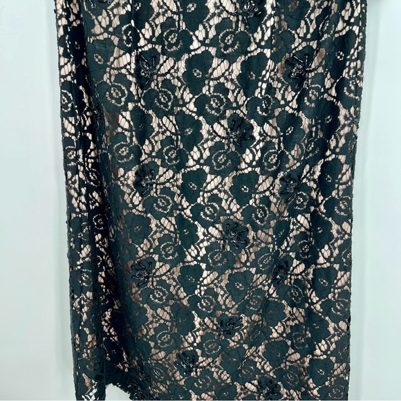 NWT JS Boutique Floral Lace Sequins Embroidered Cocktail Bodycon Sheath Dress 6 - Picture 3 of 8